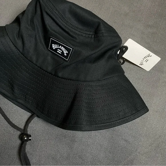 Billabong Charcoal Bucket Hat with Logo - Picture 2 of 8